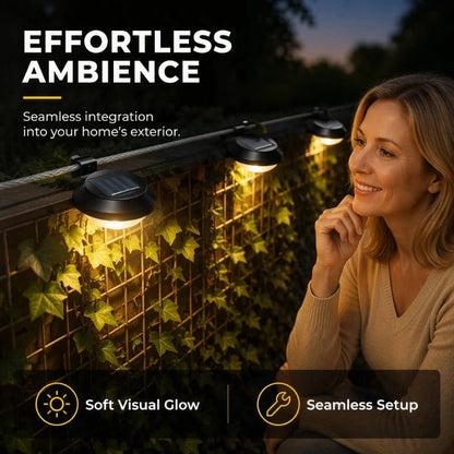 ☀️ Solar LED Gutter Wall Light | Outdoor Accent☀️