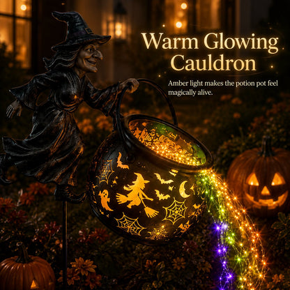 🎁2026 NEW HOT SALE 49% OFF🎃Halloween Witch Cauldron Garden Light