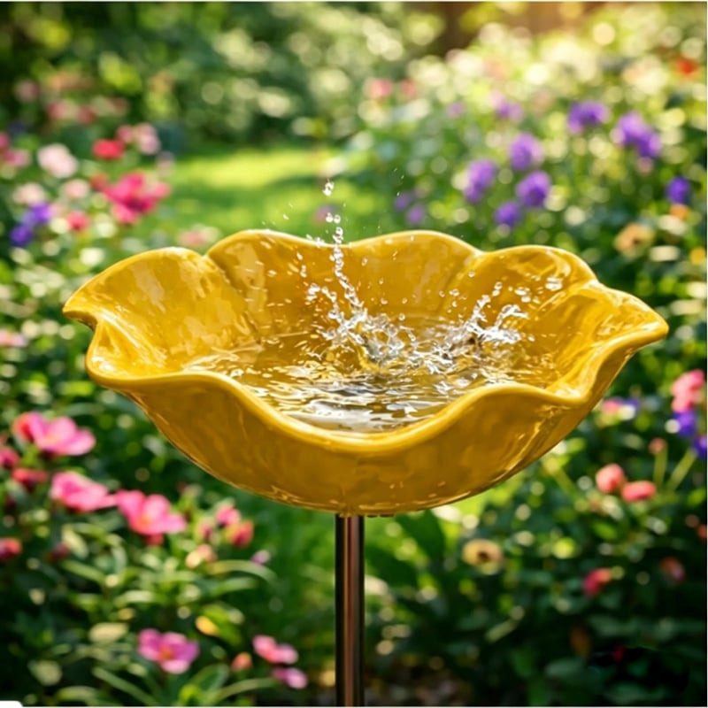 🐦 Mini Bird Bath & Pollinator Water Station  ✨ Attract Birds & Beneficial Insects