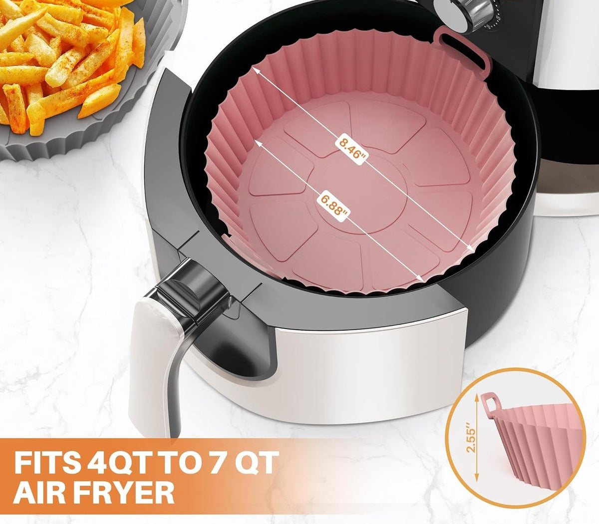 Silicone Air Fryer Baking Tray – Non-Stick & Easy to Clean