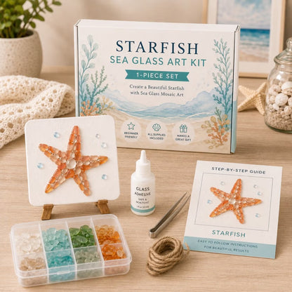 🐋🌊 DIY Sea Glass Mosaic Art Kit