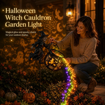 🎁2026 NEW HOT SALE 49% OFF🎃Halloween Witch Cauldron Garden Light