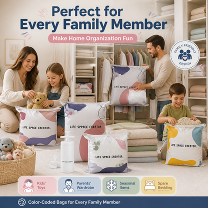 🔥2026 No-Pump Vacuum Storage Compression Bags
