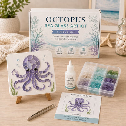 🐋🌊 DIY Sea Glass Mosaic Art Kit