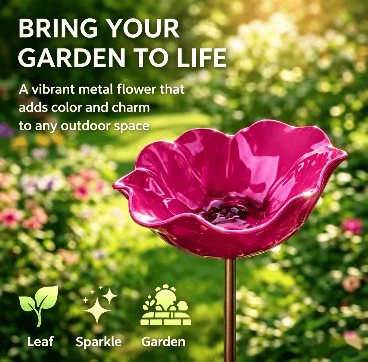 🐦 Mini Bird Bath & Pollinator Water Station  ✨ Attract Birds & Beneficial Insects