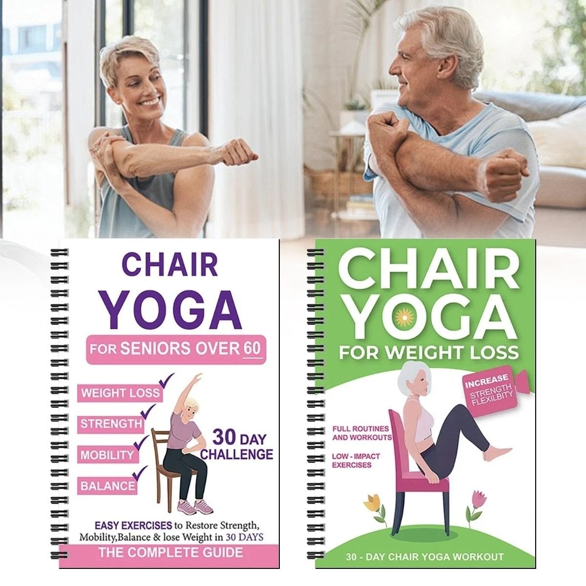 🔥Most Popular in 2026🔥The Complete Guide to Chair Yoga for Seniors Over 60: 40+ Low-Impact Easy Exercises to Restore Strength