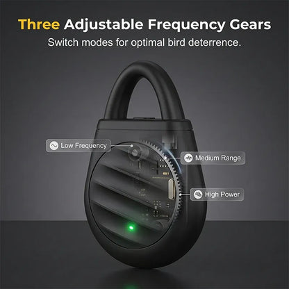🐦No more trouble from birds, beasts and locusts!Portable Ultrasonic Bird Repellent Keychain