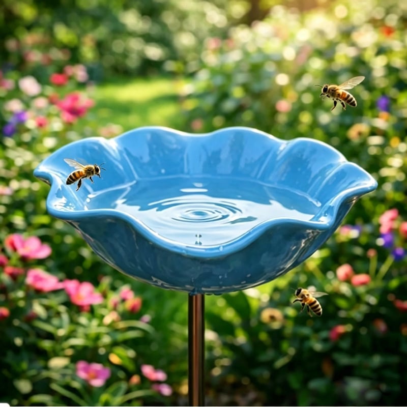 🐦 Mini Bird Bath & Pollinator Water Station  ✨ Attract Birds & Beneficial Insects