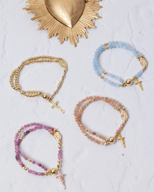 ✝️Handcrafted rosary bracelets📿