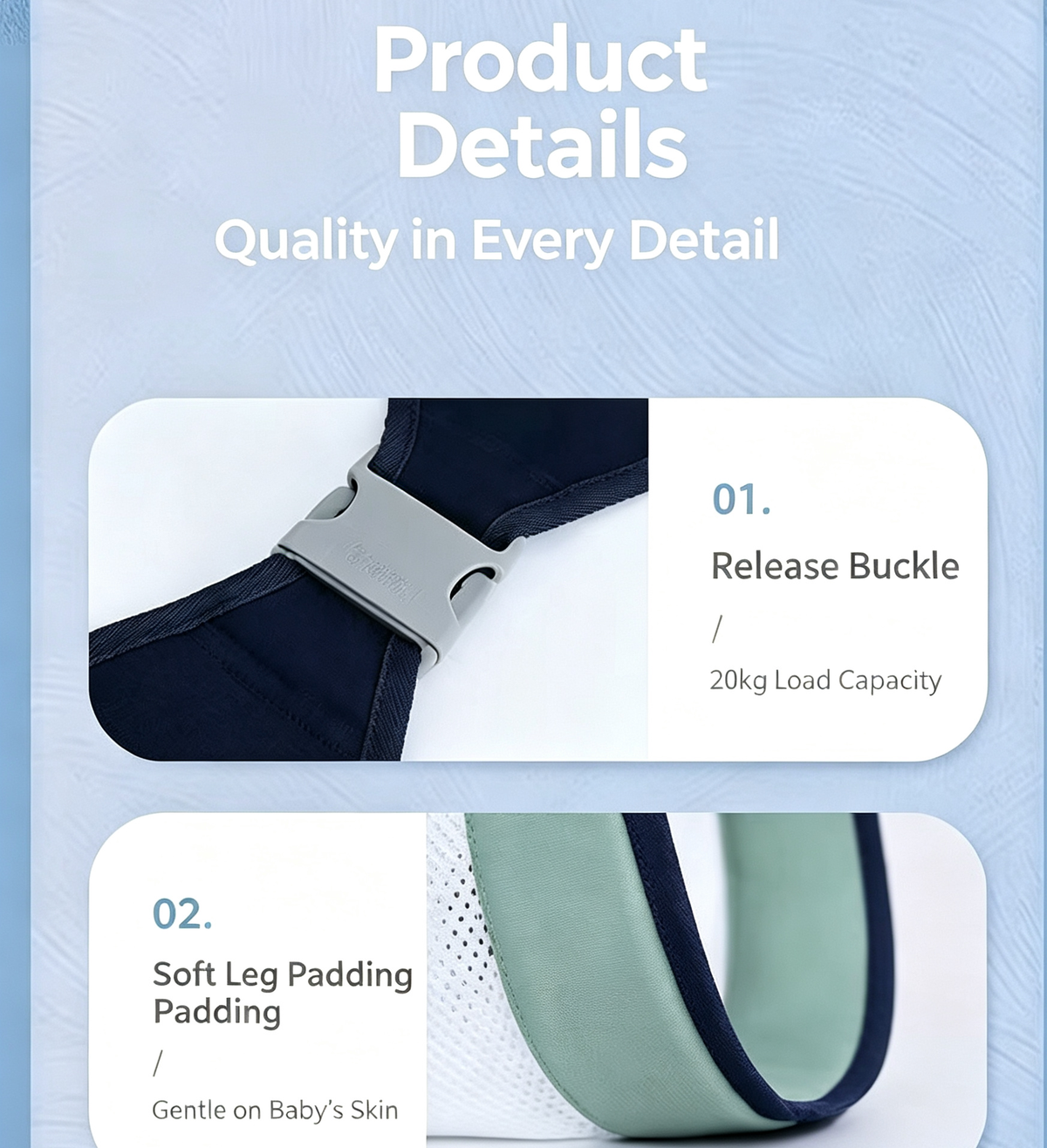 👶Padded Single‑Shoulder Baby Sling | Easy Wear for Grandparents & Parents