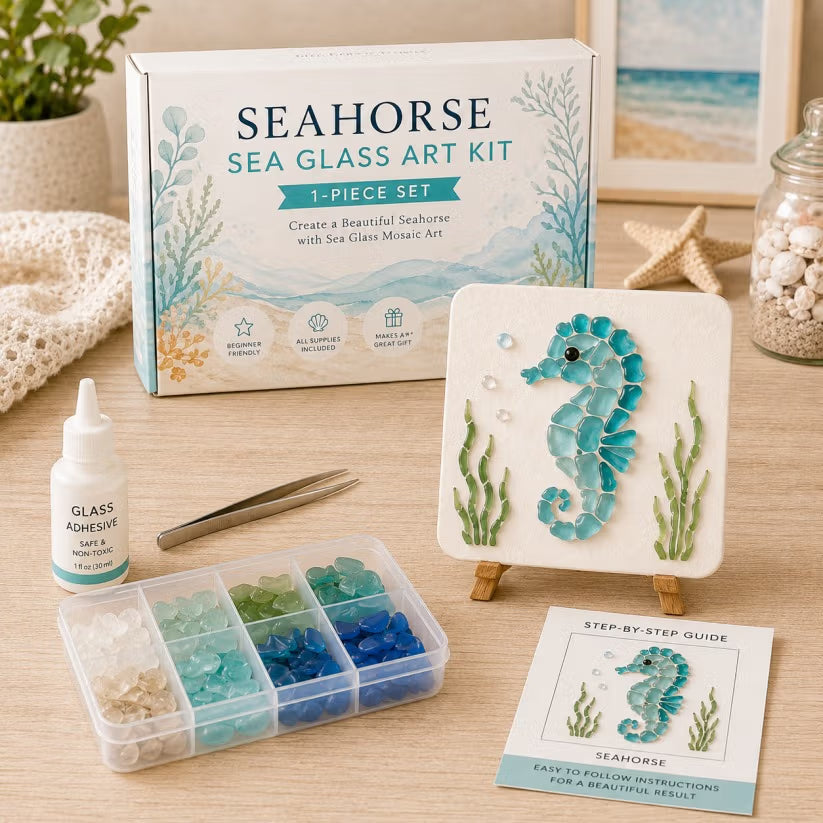 🐋🌊 DIY Sea Glass Mosaic Art Kit
