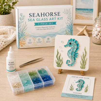 🐋🌊 DIY Sea Glass Mosaic Art Kit