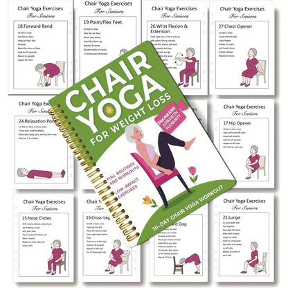 🔥Most Popular in 2026🔥The Complete Guide to Chair Yoga for Seniors Over 60: 40+ Low-Impact Easy Exercises to Restore Strength