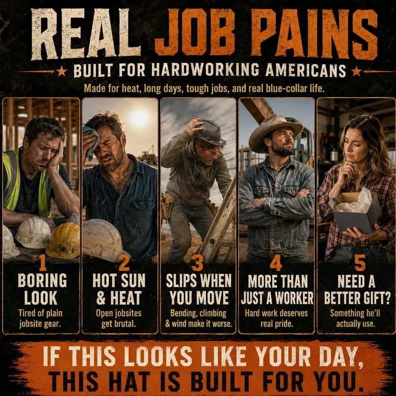 Cowboy Hard Hat 🧢 – Vented Wide Brim Safety Helmet 🪖 for Construction & Ranch Work 🚧🐎