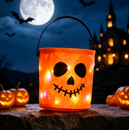 🎃 This Halloween Bag Is Already A Hit! ✨ LED Pumpkin Trick or Treat Bag – The Perfect Glow-Up For Kids 👻