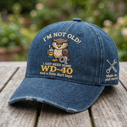 “Not Old Yet” Funny Owl Hat