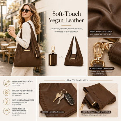 Transformable Bag – Stylish Vegan Leather Tote