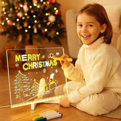 🎄Christmas Hot Sale - LED Note Board with Colored Pens