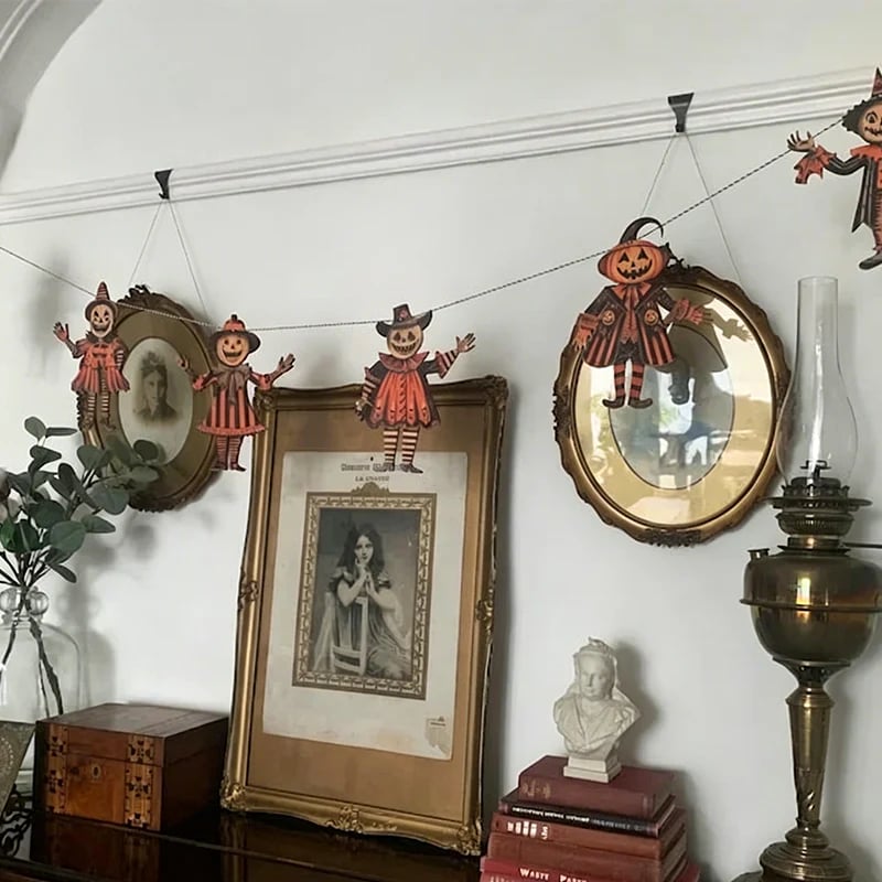 🔥HOT SALE🔥Vintage Halloween Wooden Wall Hanging Set