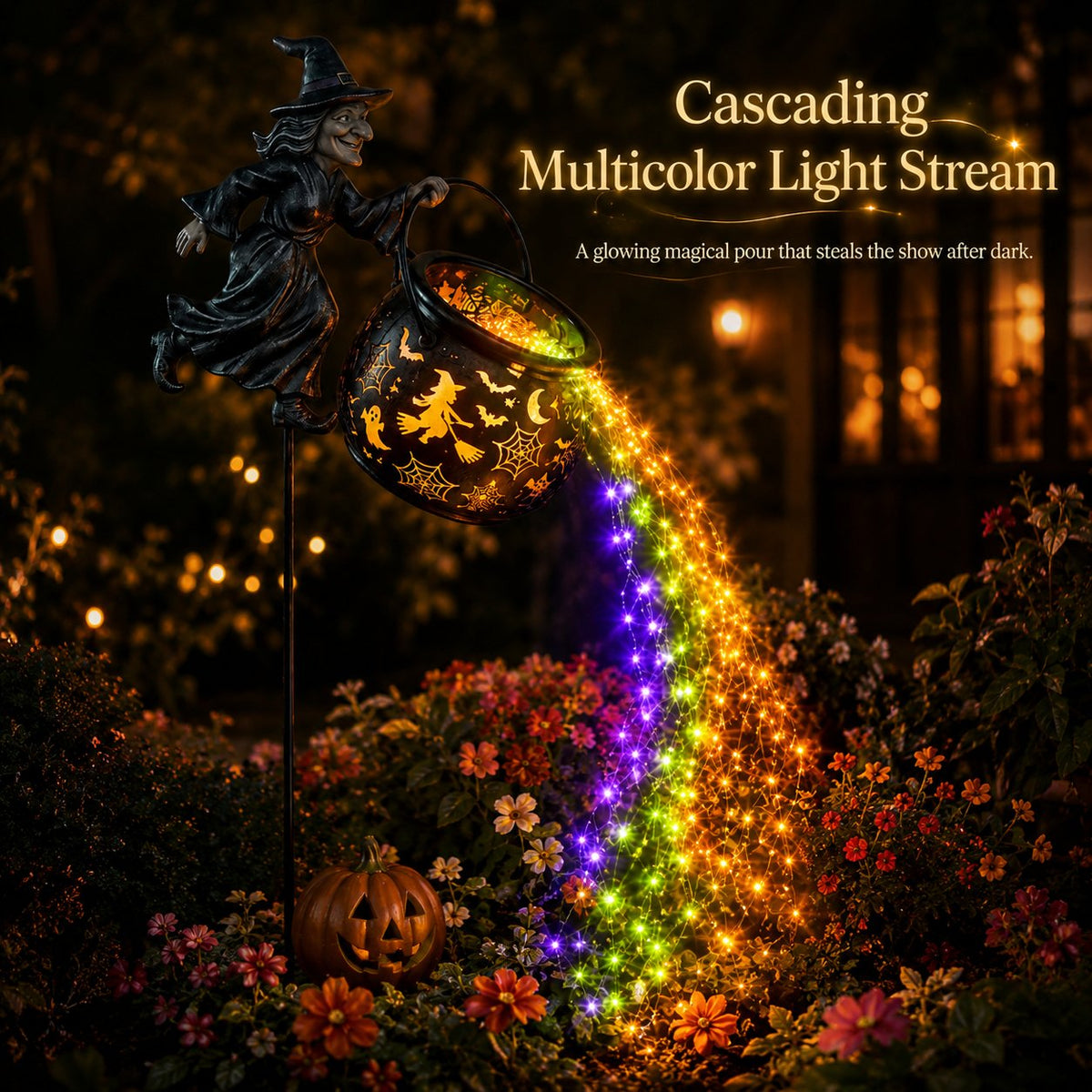 🎁2026 NEW HOT SALE 49% OFF🎃Halloween Witch Cauldron Garden Light