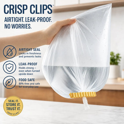 Crisp Clips – French Fry Bag Sealers ( Pack of 12 )