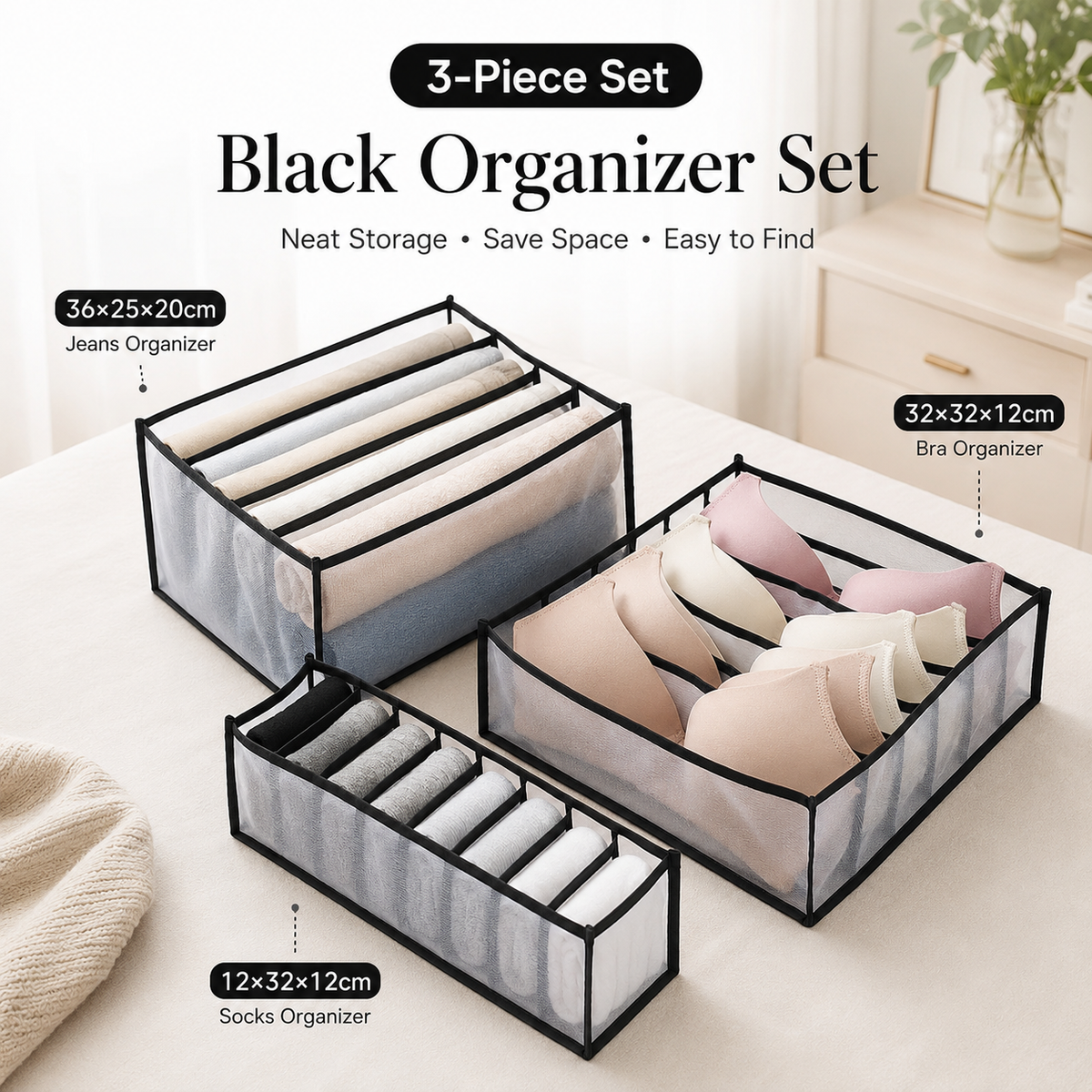 🔥 Wardrobe Clothes Organizer