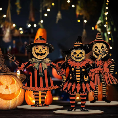 🔥HOT SALE🔥Vintage Halloween Wooden Wall Hanging Set