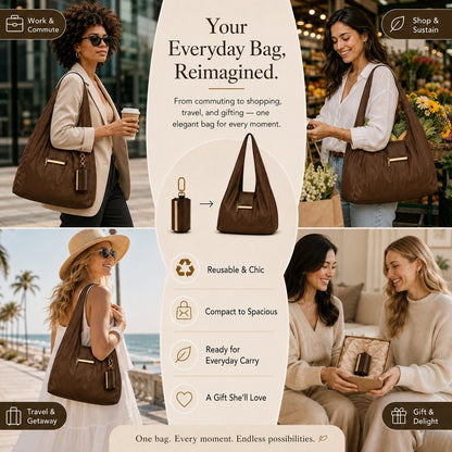 Transformable Bag – Stylish Vegan Leather Tote