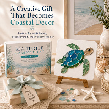 🐋🌊 DIY Sea Glass Mosaic Art Kit