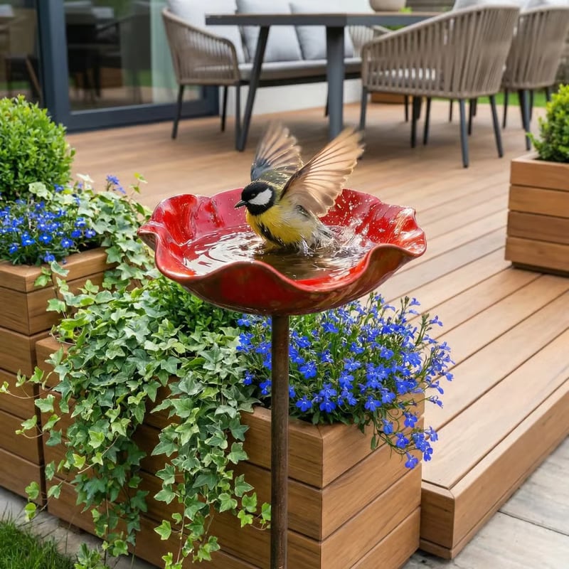 🐦 Mini Bird Bath & Pollinator Water Station  ✨ Attract Birds & Beneficial Insects