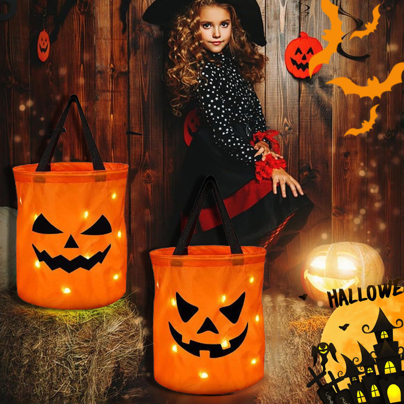 🎃 This Halloween Bag Is Already A Hit! ✨ LED Pumpkin Trick or Treat Bag – The Perfect Glow-Up For Kids 👻