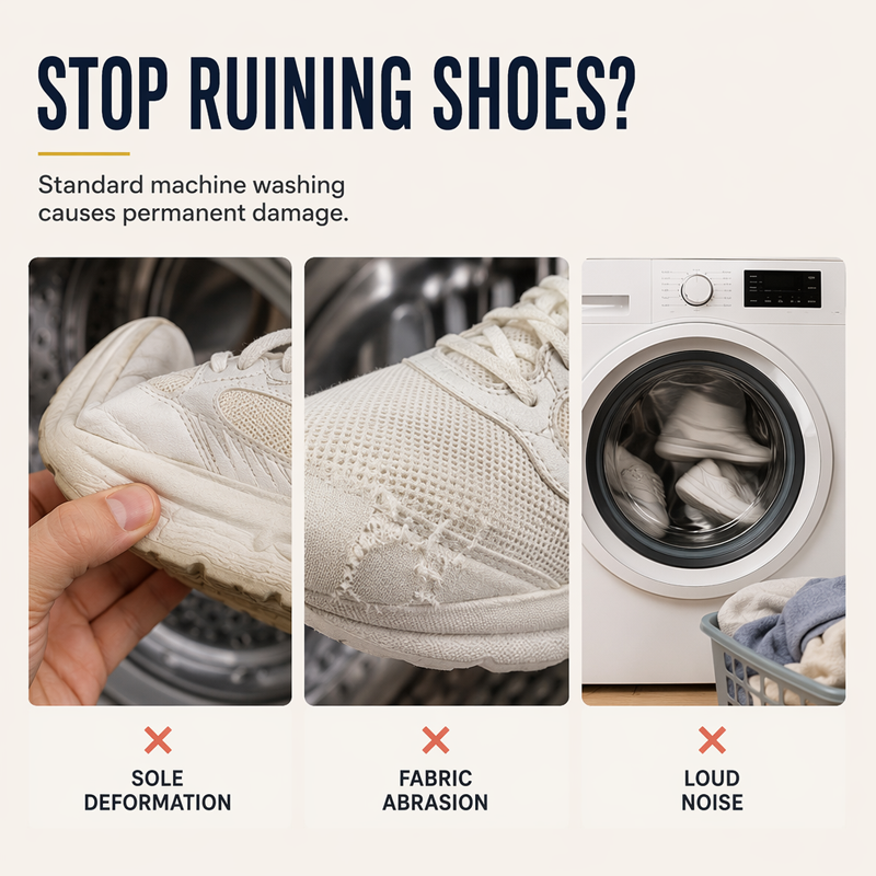🧺🥿 Shoe Washing Machine Bag