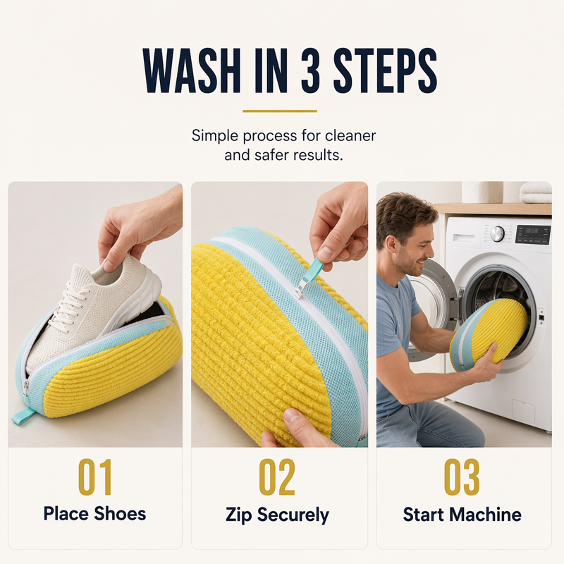 🧺🥿 Shoe Washing Machine Bag
