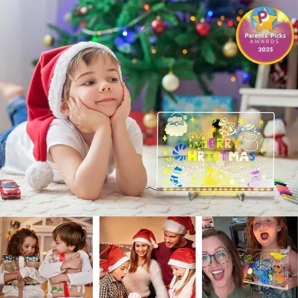 🎄Christmas Hot Sale - LED Note Board with Colored Pens
